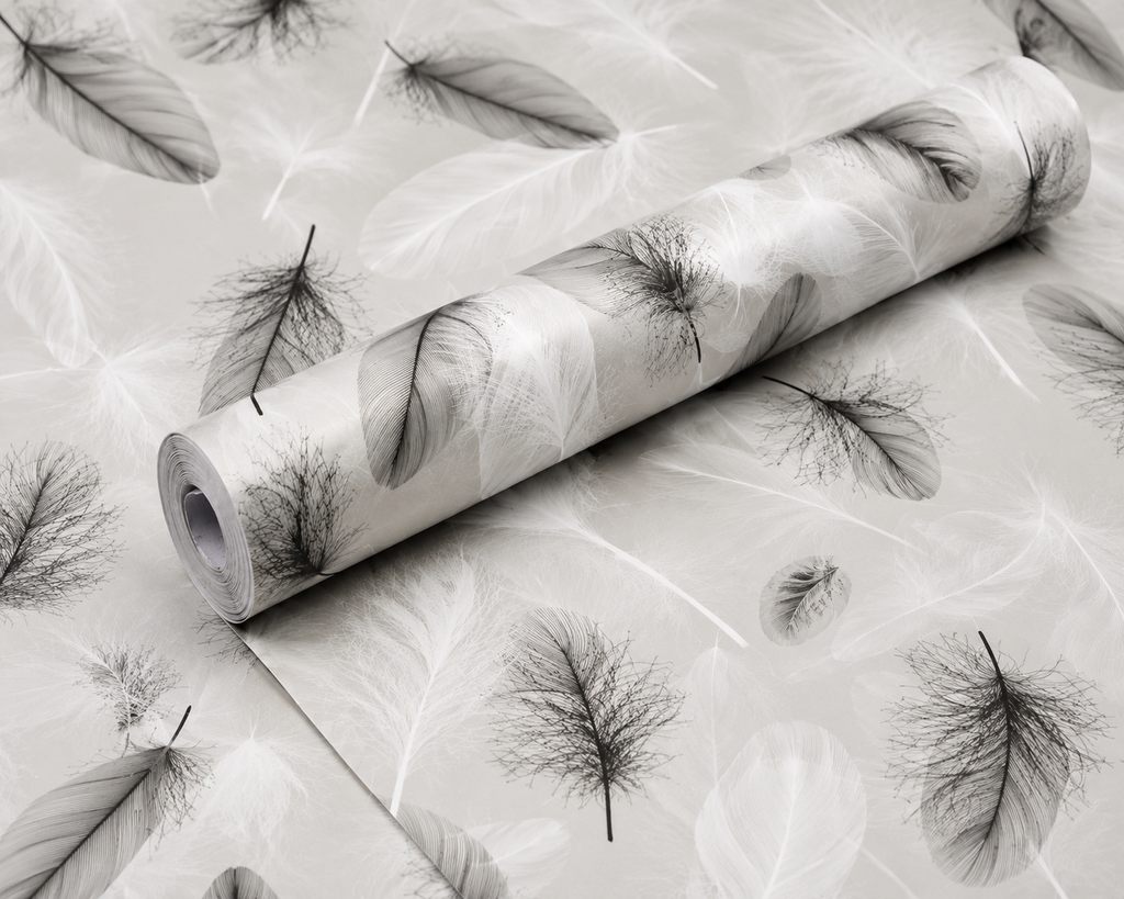 Plume Élégante | Papier Peint Mural